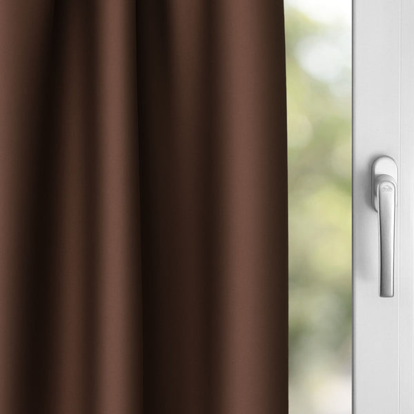 Blackout curtain "acoustic curtain" dark brown Victoria