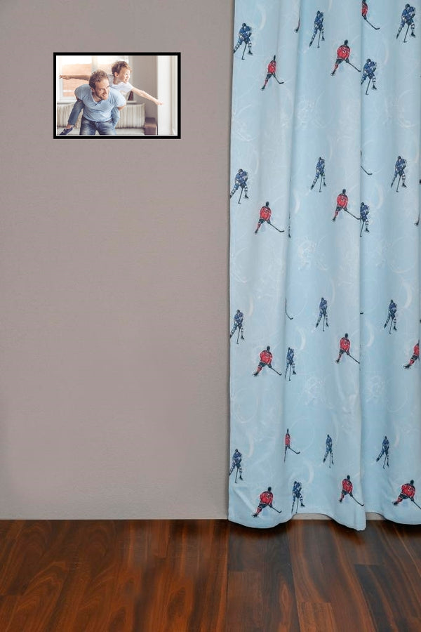 Tenda oscurante blu Fionn "Hockey sul ghiaccio