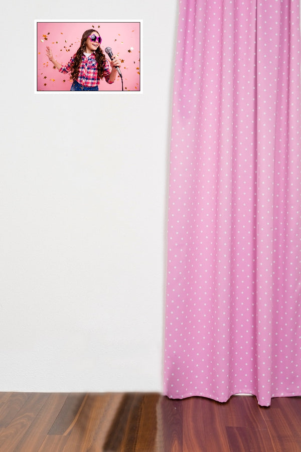 Tenda oscurante "Dots" rosa Herby