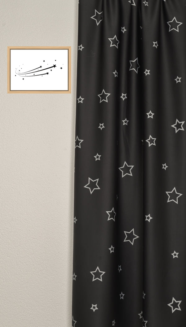Blackout curtain "Stars" black Orion