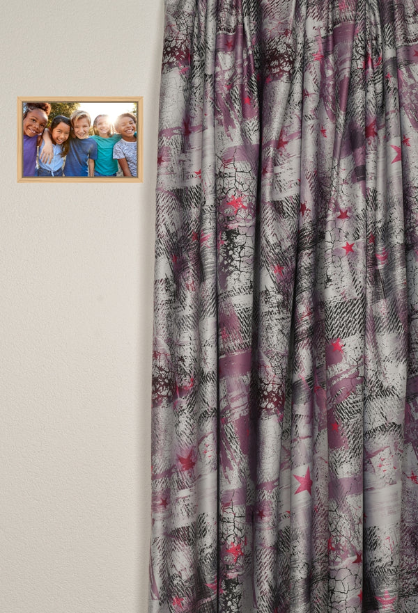 Blackout curtain "Stars" pink Modern Life