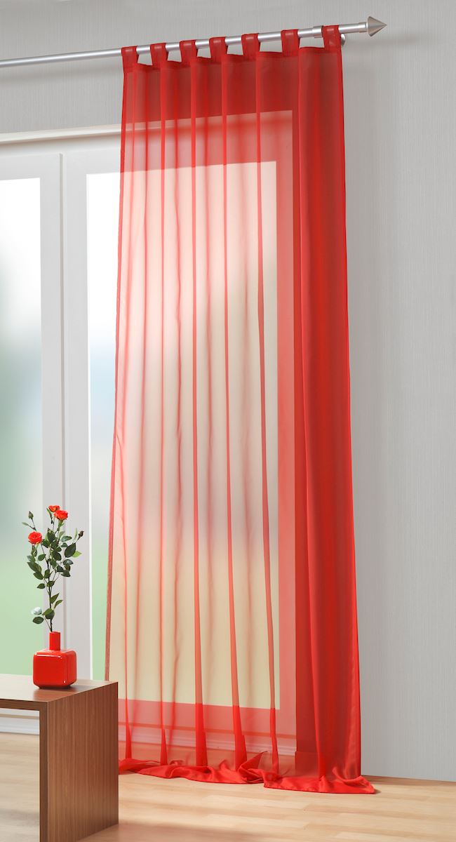 Red day curtain Amanda