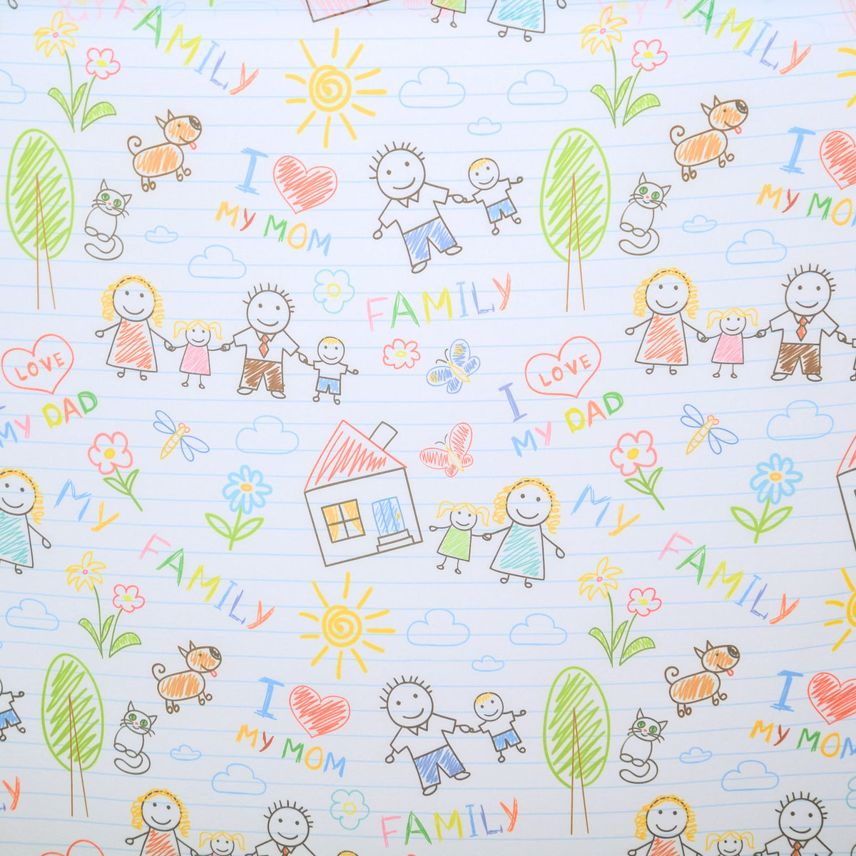 Tenda del giorno colorata Happy "Bambini"