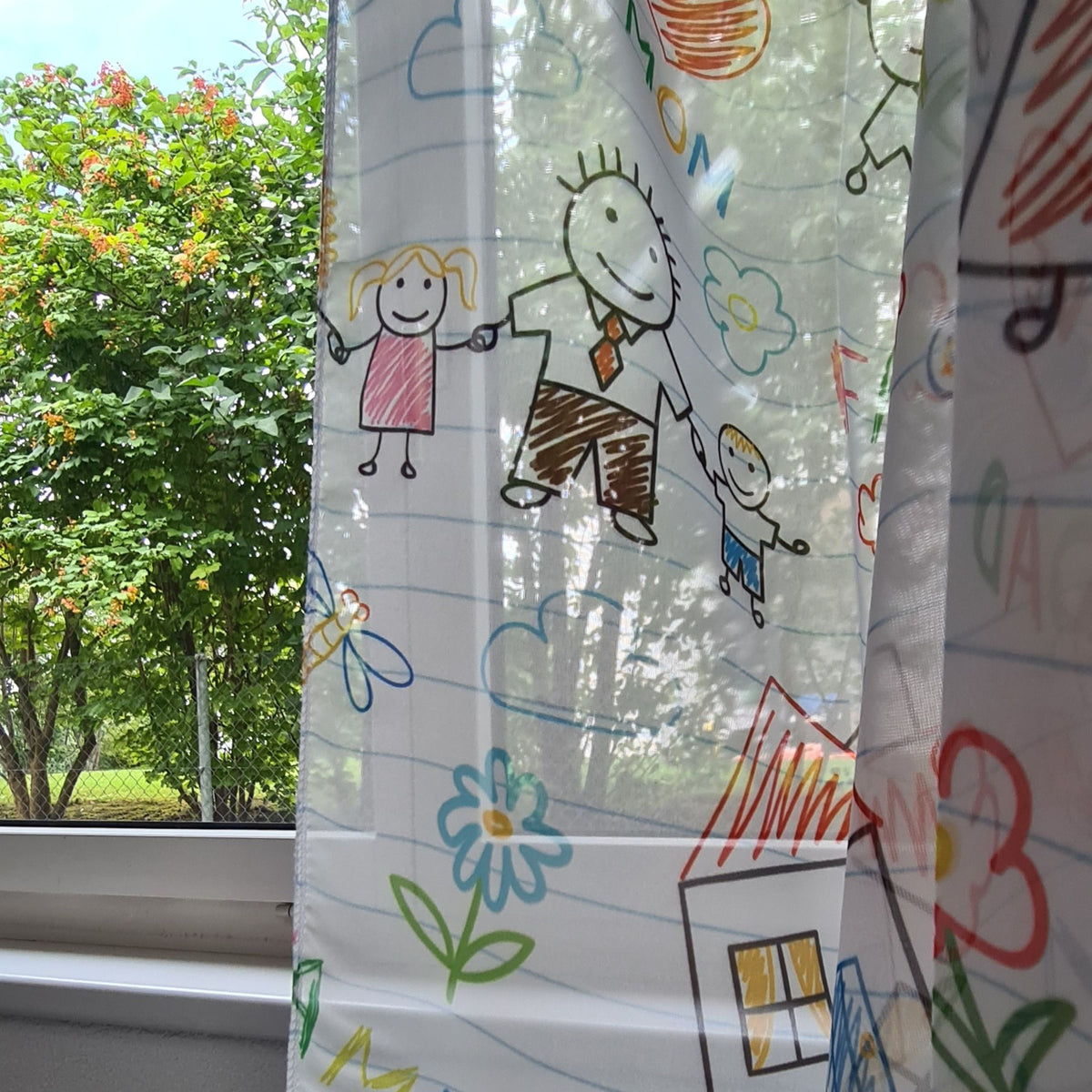 Tenda del giorno colorata Happy "Bambini"