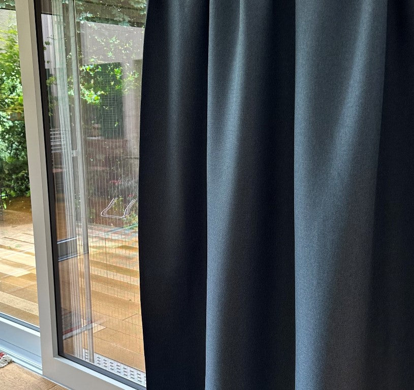 Blackout curtain light blue Mira