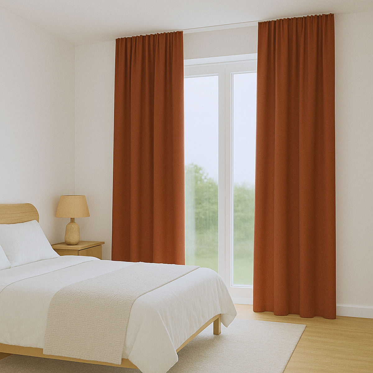 Tenda oscurante rosso ruggine Cyrill