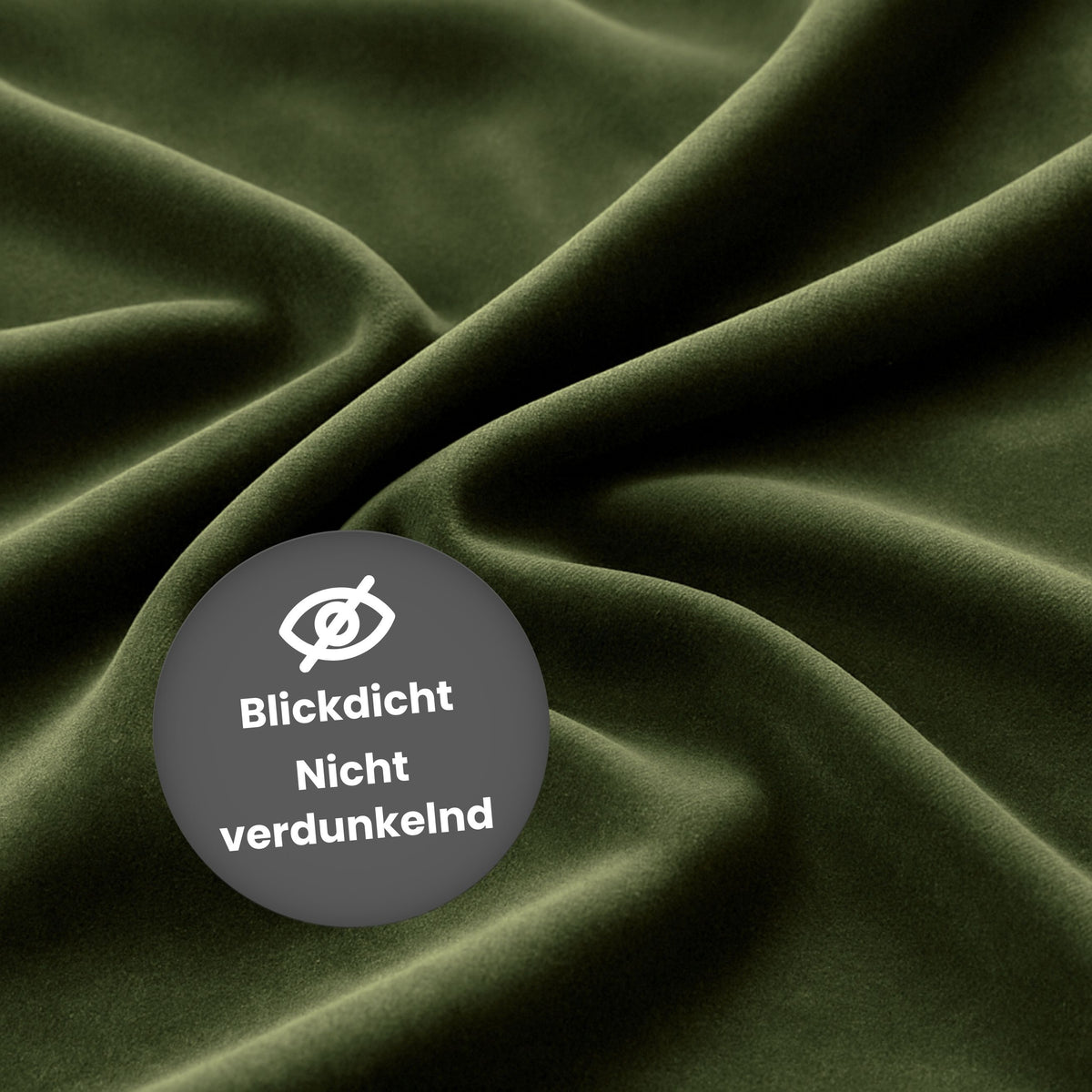 Night curtain "Velvet curtain" olive green Velvet