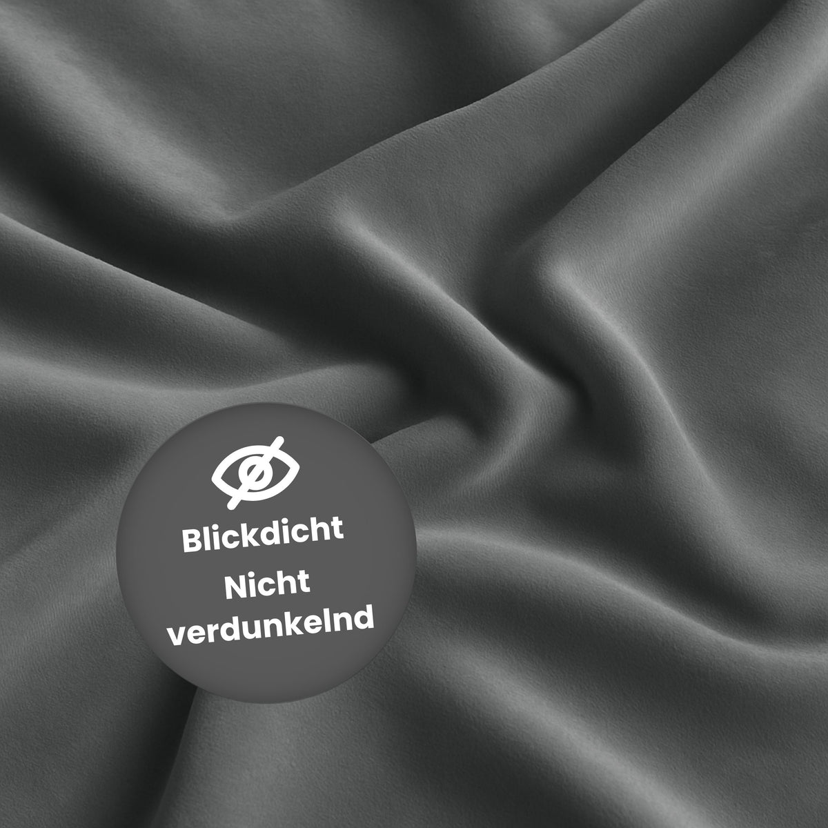 Night curtain "velvet curtain" gray velvet