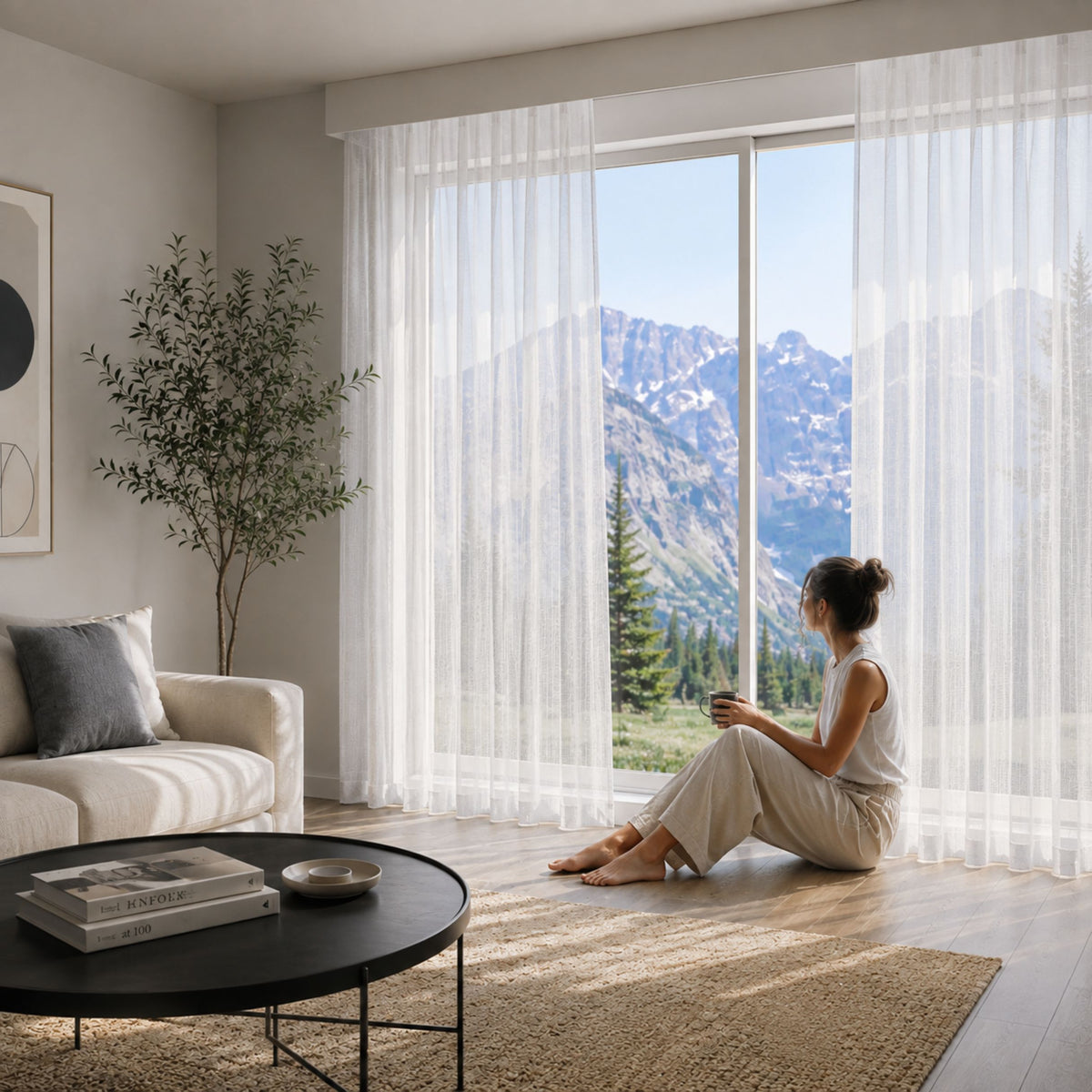 Tenda a giorno offwhite Cene