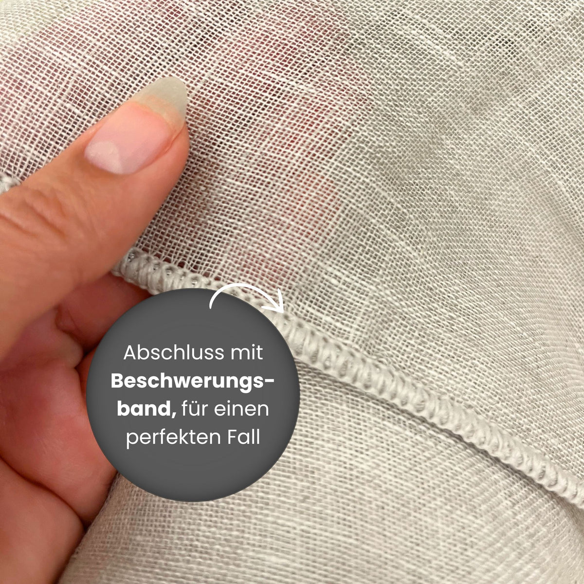 "Linen curtain" day curtain ecru Juist