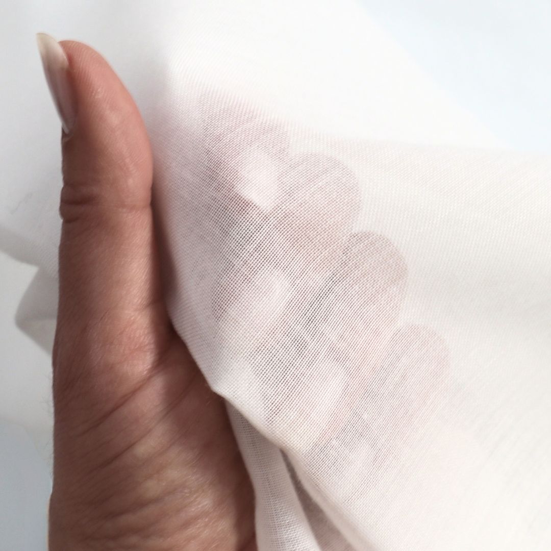 Rideau de jour blanc porcelaine Elvira