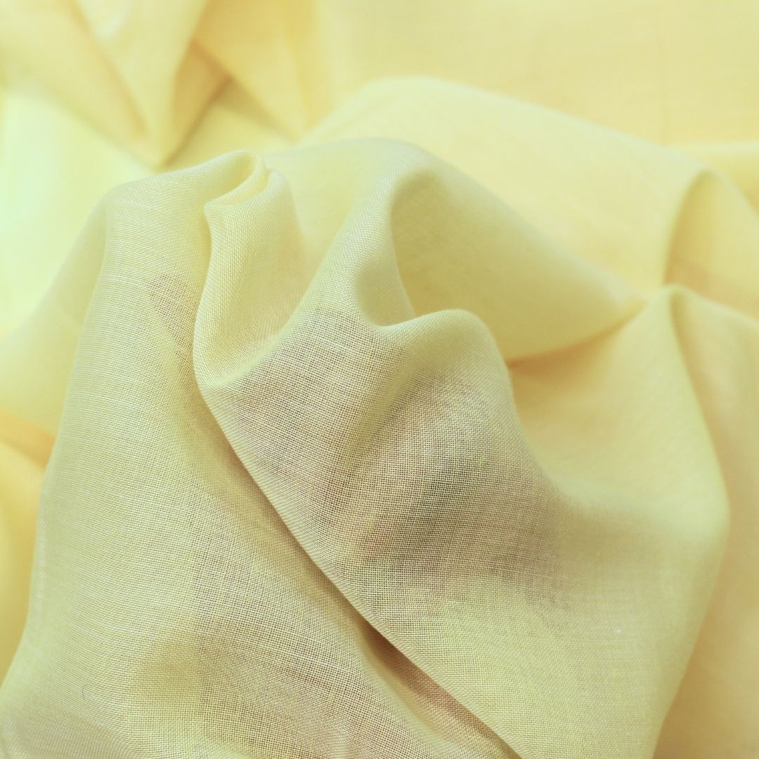 Day curtain, soft lemon yellow, Elvira