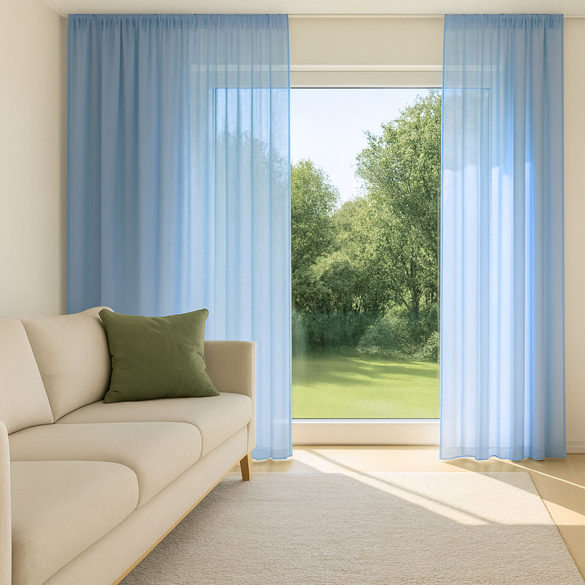 blue day curtain Elvira