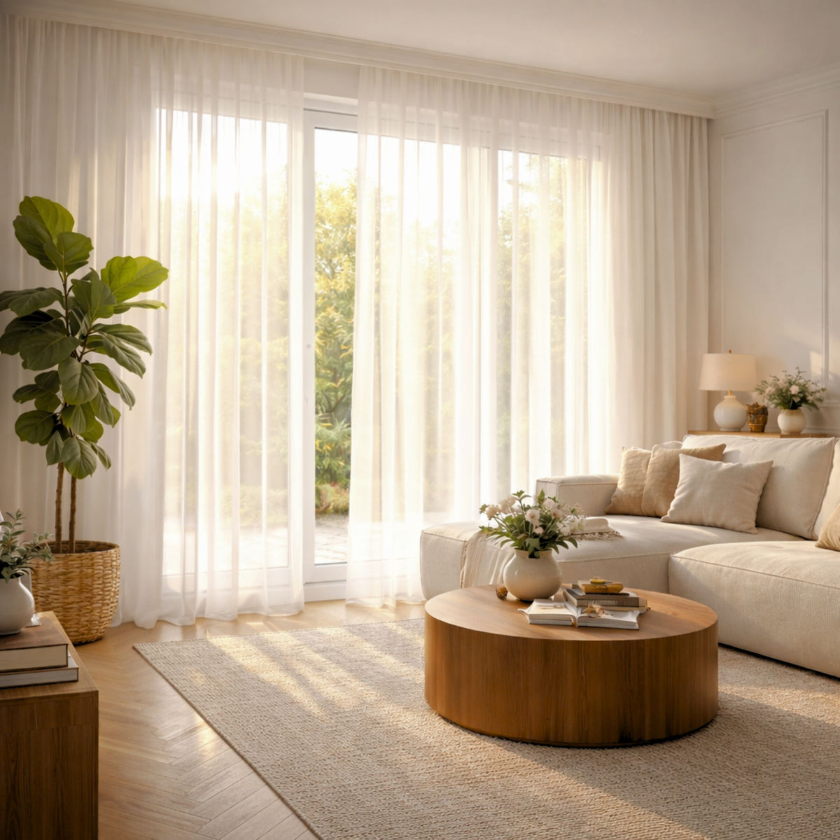 Marit ivory day curtain