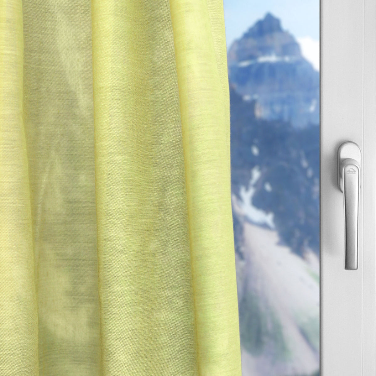 Green and yellow day curtain Tilly