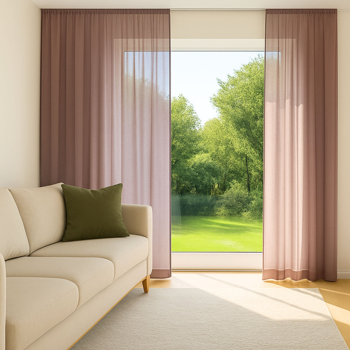 Rideau de jour beige Tilly