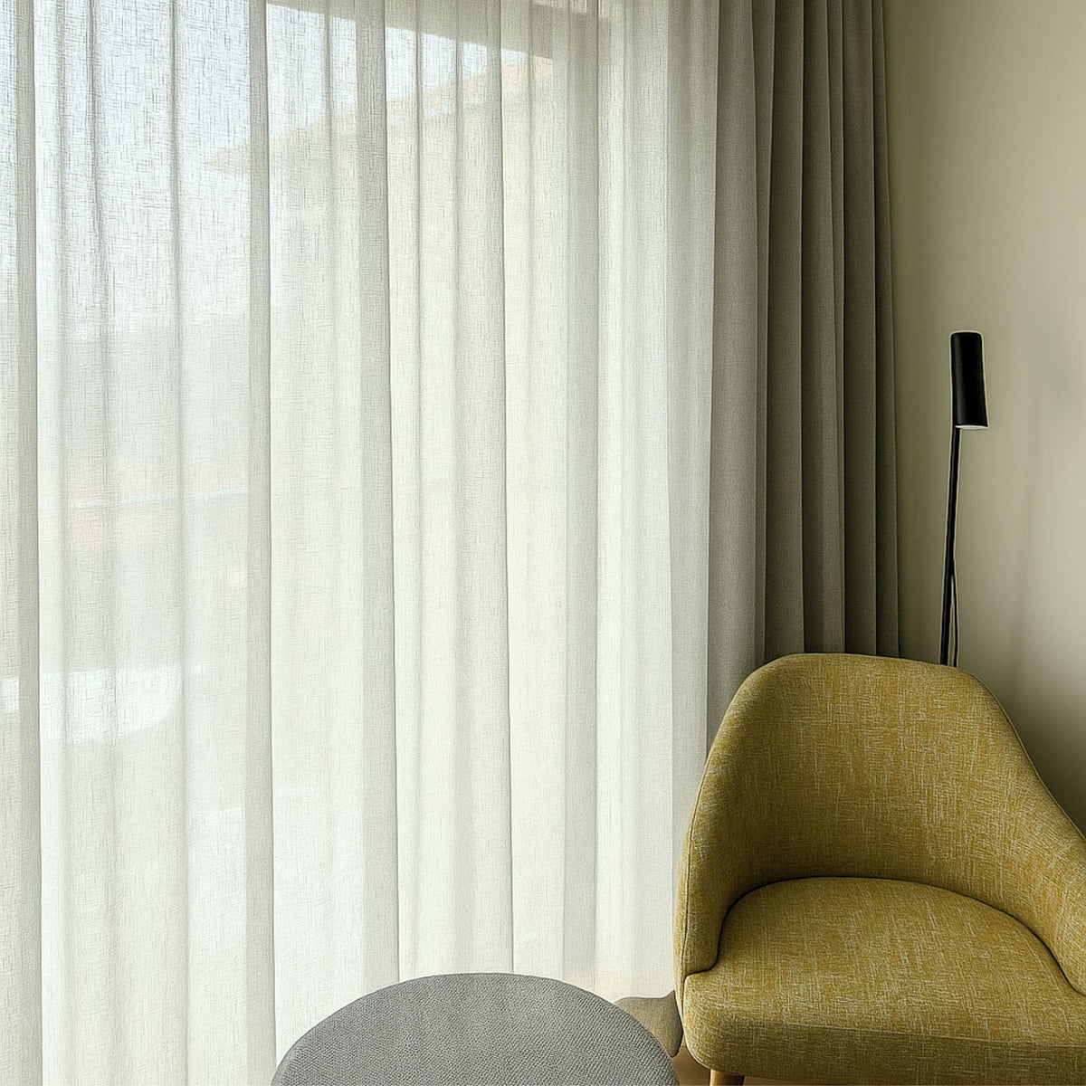 Day curtain grey green Pax