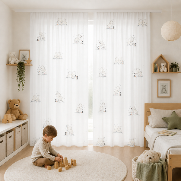 Tenda da giorno Lars bianco "Orso polare