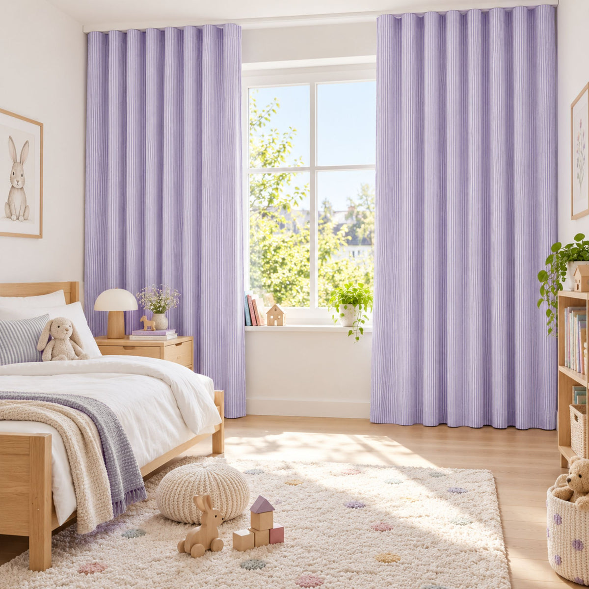 Tenda da notte viola a "strisce" tigrate