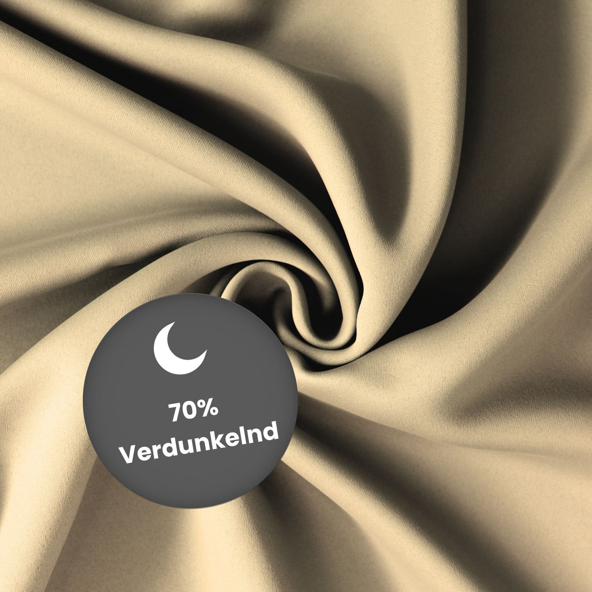 Verdunkelungsvorhang VIKTORIA - beige - Kostenloses Stoffmuster