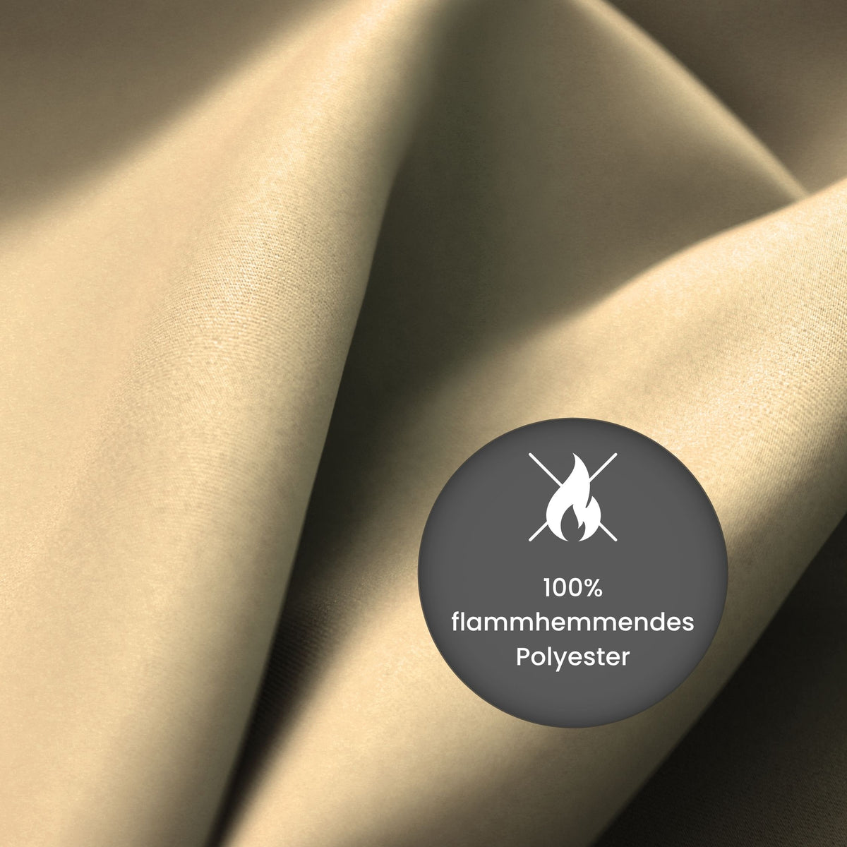 Verdunkelungsvorhang VIKTORIA - beige - Kostenloses Stoffmuster