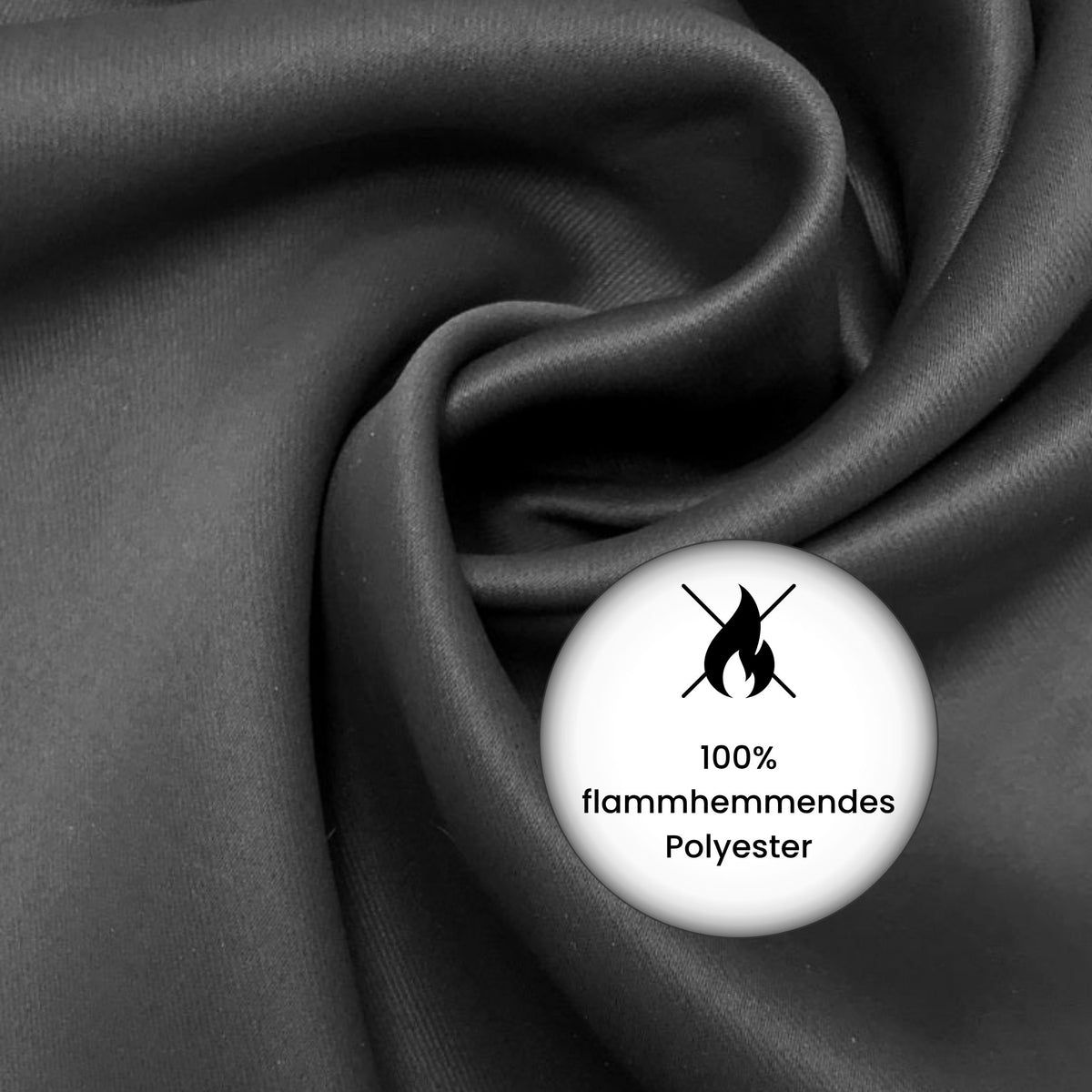 Blackout curtain "acoustic curtain" dark grey Victoria