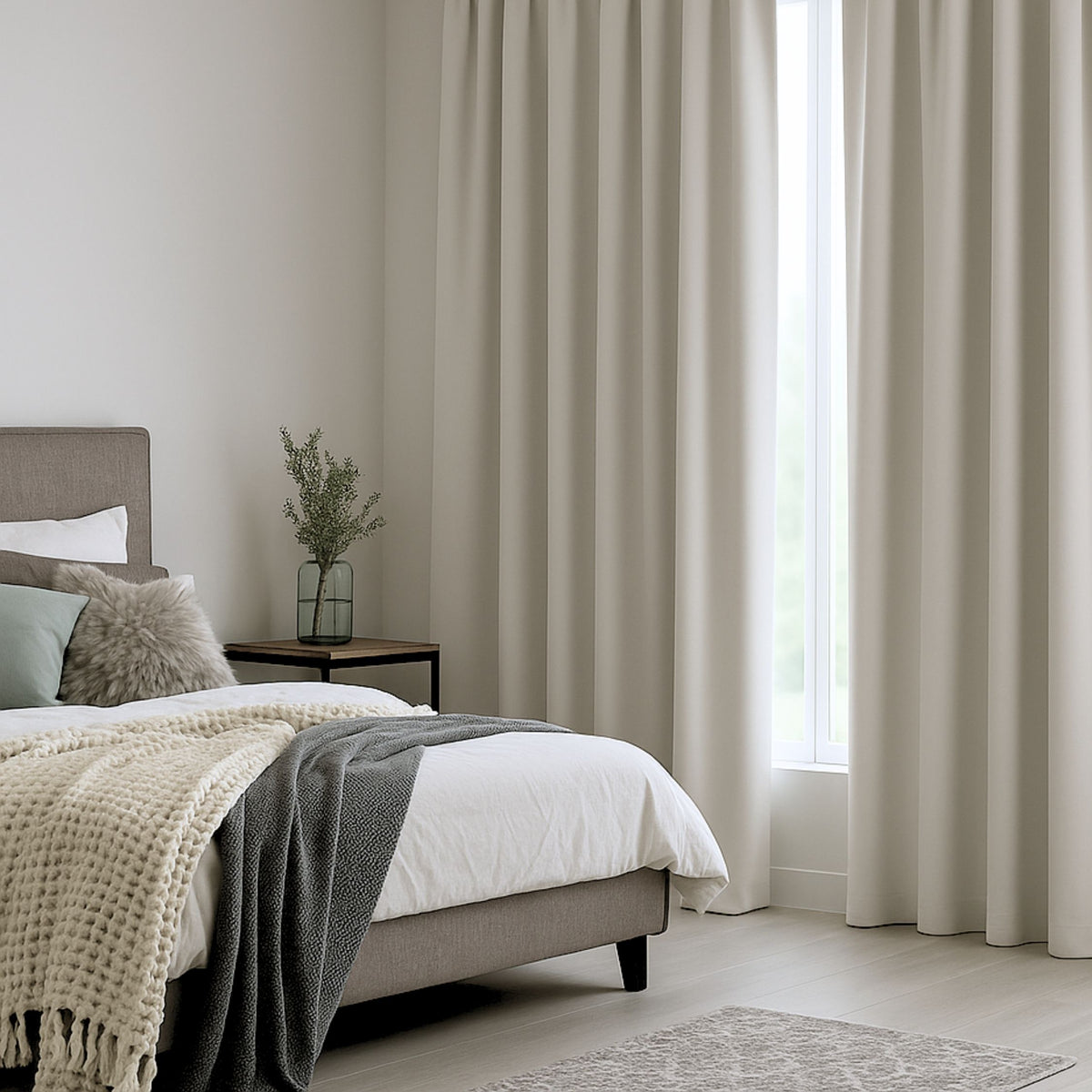 Rideau de l'appareil "rideau acoustique" Pebble Grey Viktoria