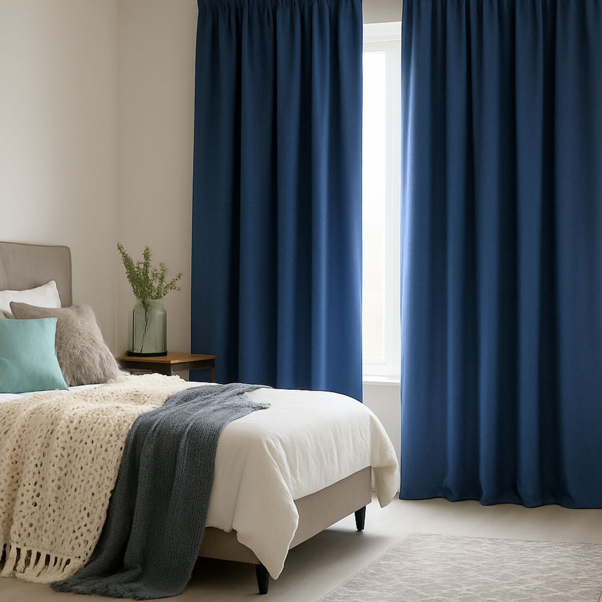 Rideau de l'appareil "rideau acoustique" Marineblau Viktoria