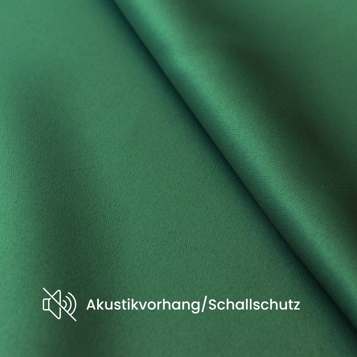 Blackout curtain "acoustic curtain" dark green Victoria