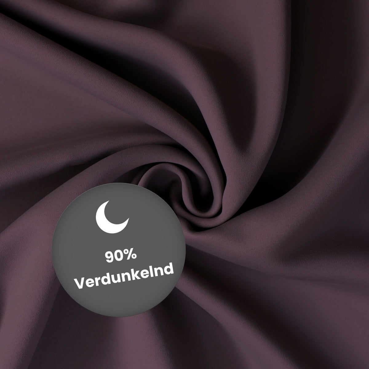 Blackout curtain "acoustic curtain" aubergine Viktoria