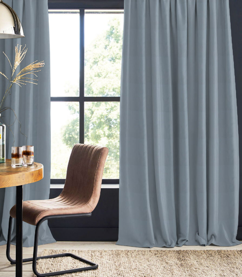 Curta notturna "100% Curtain sostenibile" Pigeon Blue Oleander