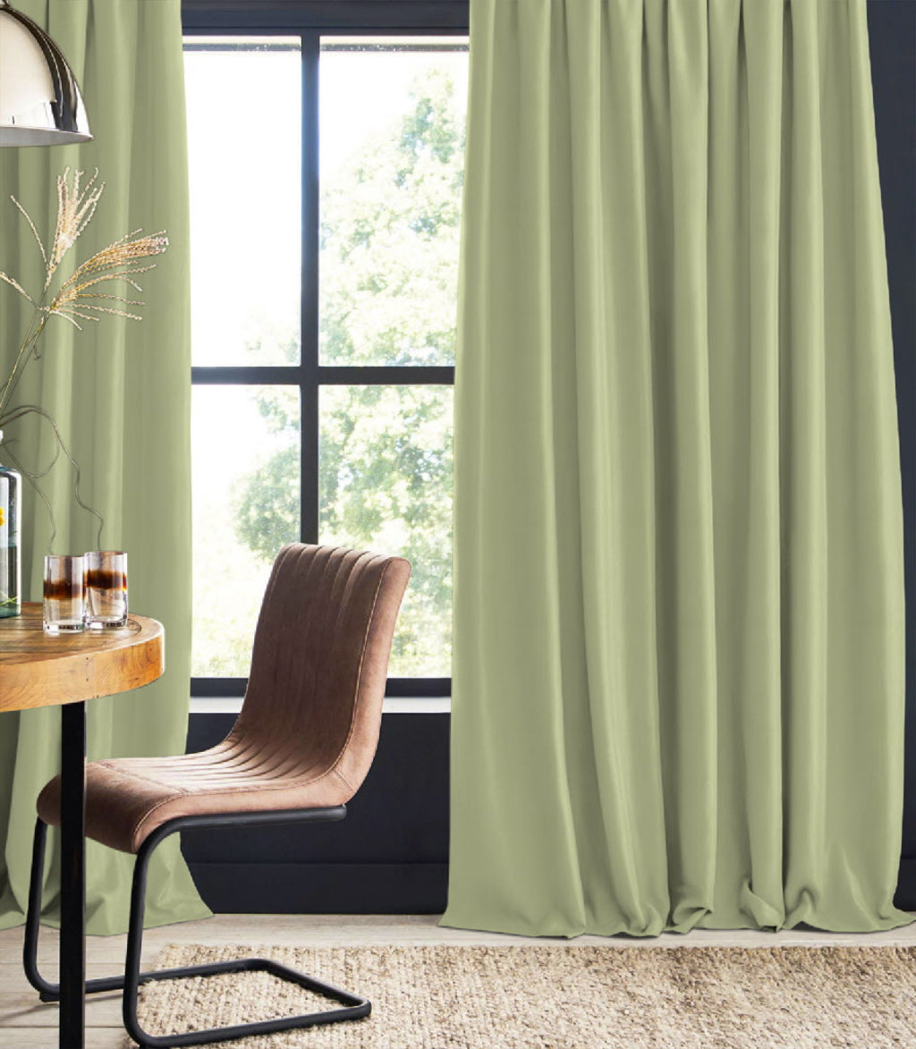 Night curtain "100% sustainable curtain" reed green oleander