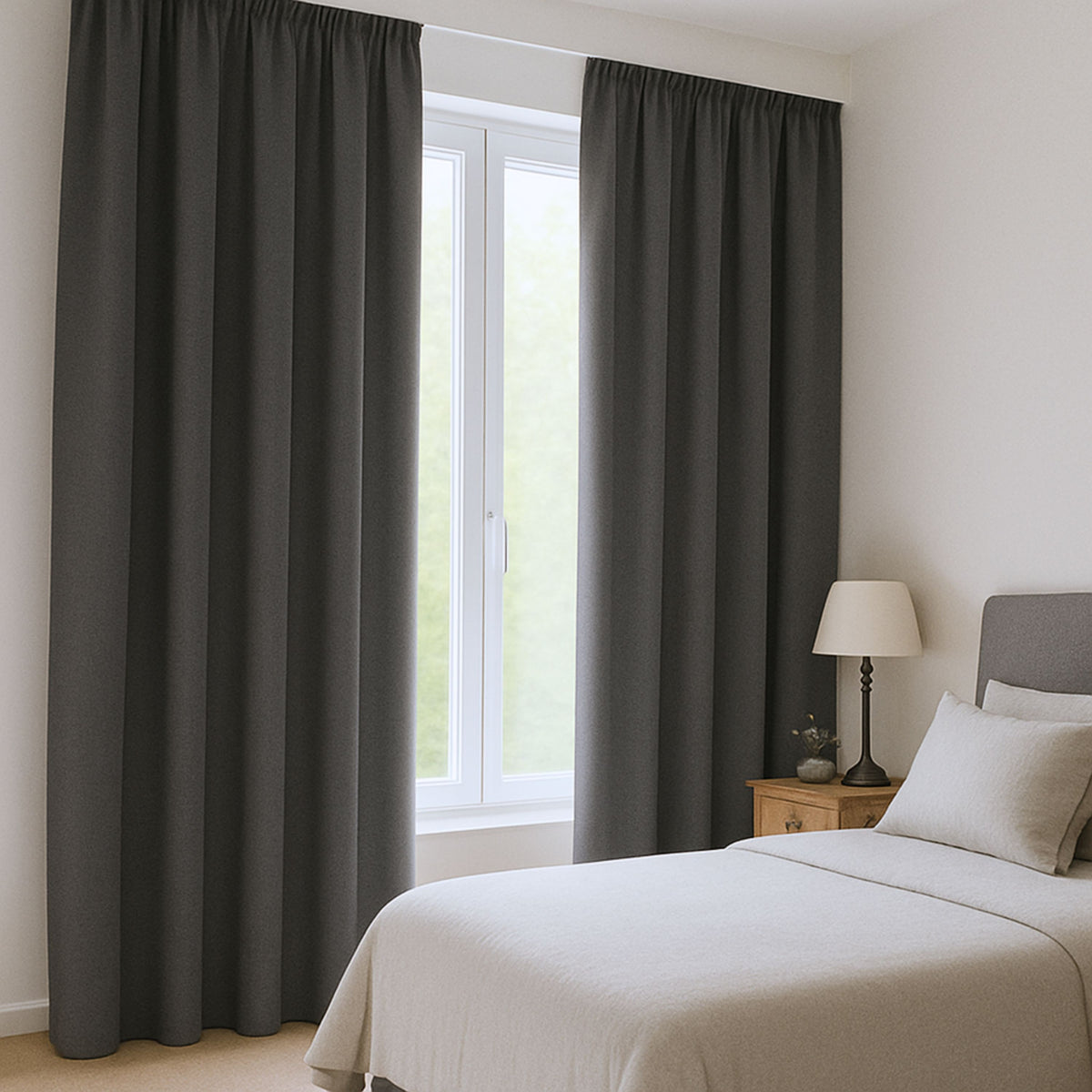 Tenda oscurante "100% blackout, tenda acustica" antracite Matteo