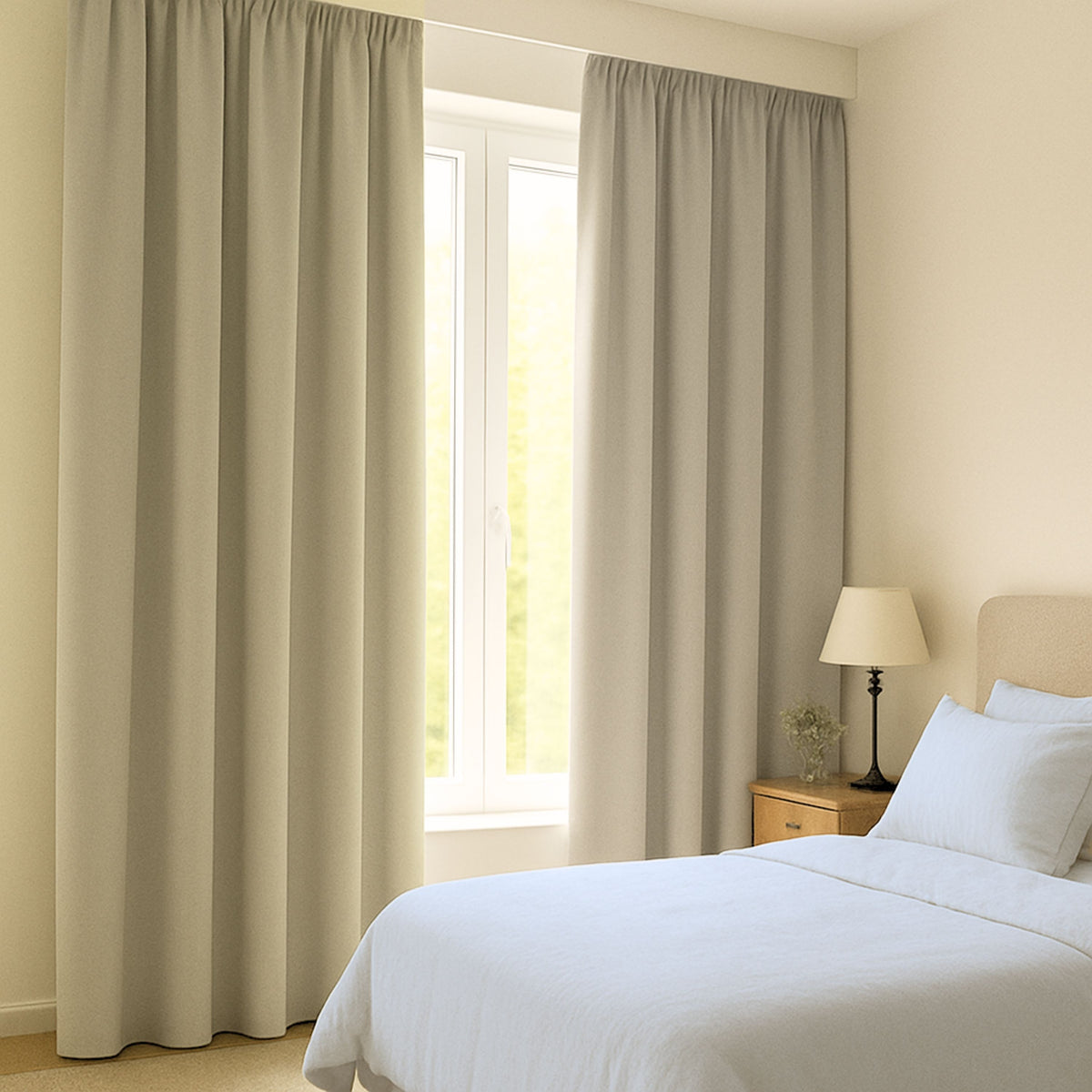 Tenda oscurante "100% blackout, tenda acustica" marrone chiaro Matteo