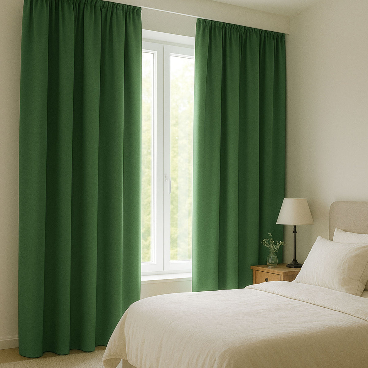 Blackout curtain "100% Blackout, acoustic curtain" forest green Matteo