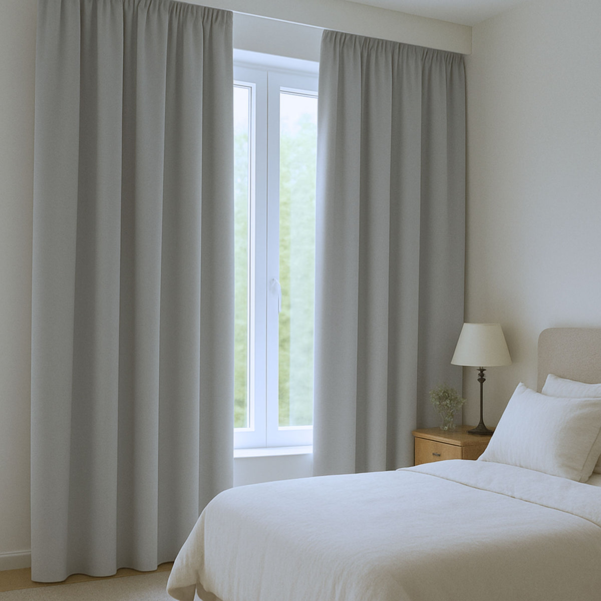 Tenda oscurante "100% blackout, tenda acustica" grigio blu Matteo