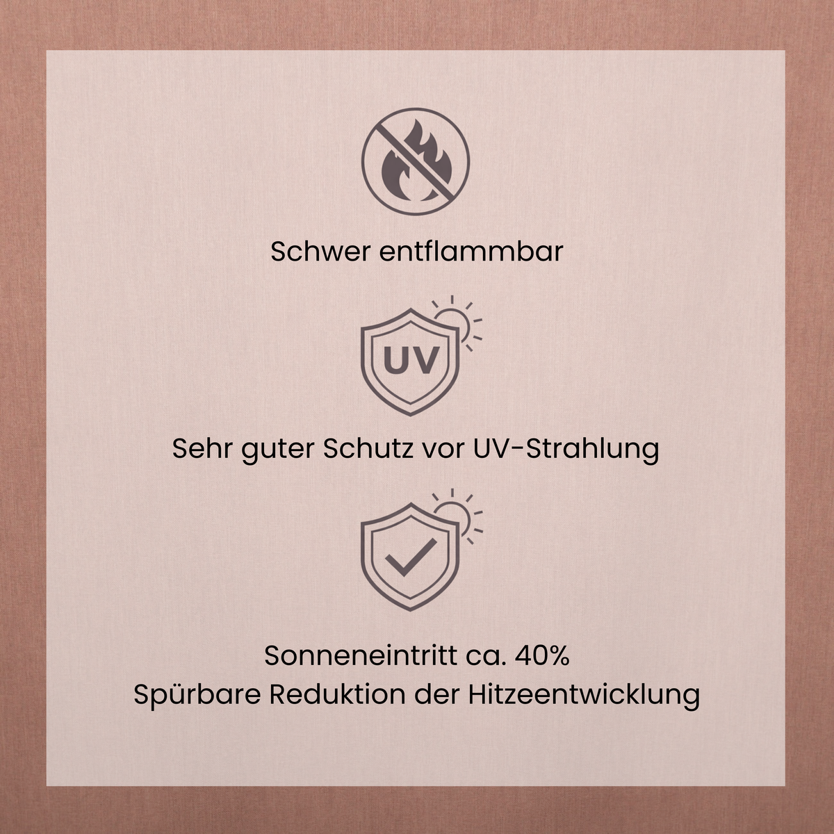 "Sun protection" copper night curtain zone