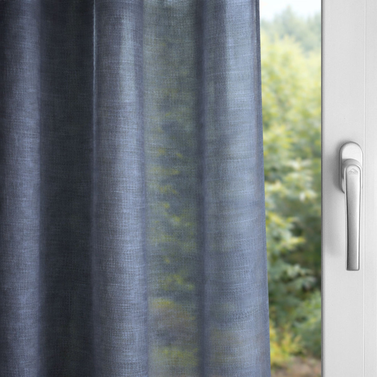 "Protection solaire" Curtain quotidien Jeansblau Sol