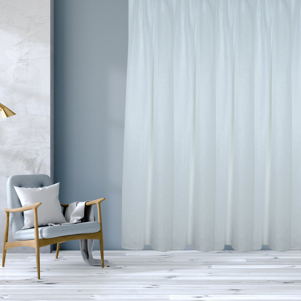 Day curtain "Recycling Curtain" white Sea