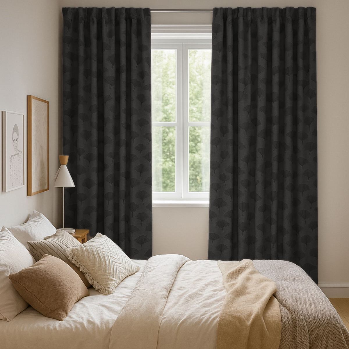 Tenda oscurante "100% Blackout" antracite Fiona