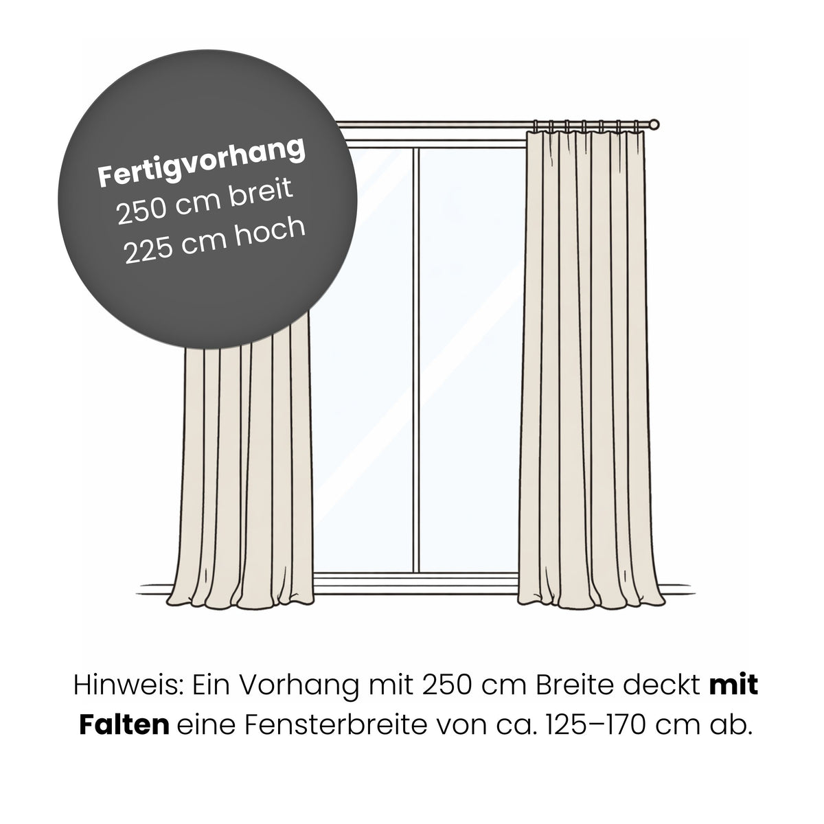 White day curtain Fay