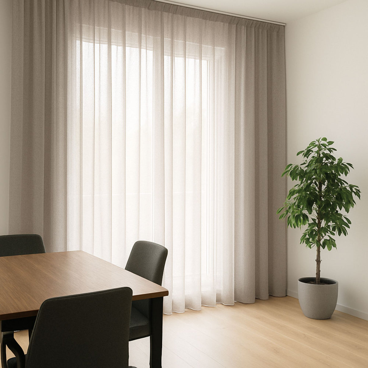 In-Between Curtain taupe zinc