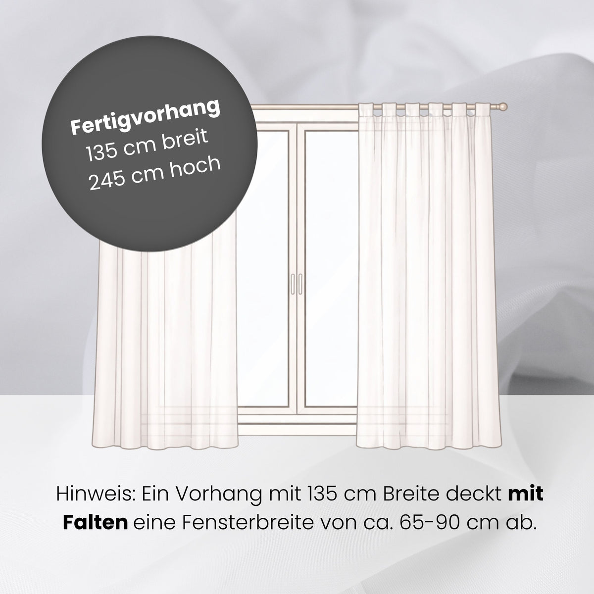 Ready-made curtain FUX
