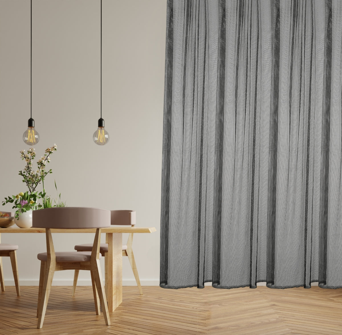 Black day curtain Tessa