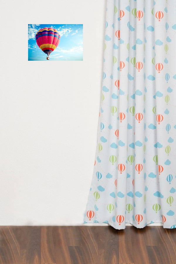 Blackout curtain blue-green-orange Nick "Hot air balloon"