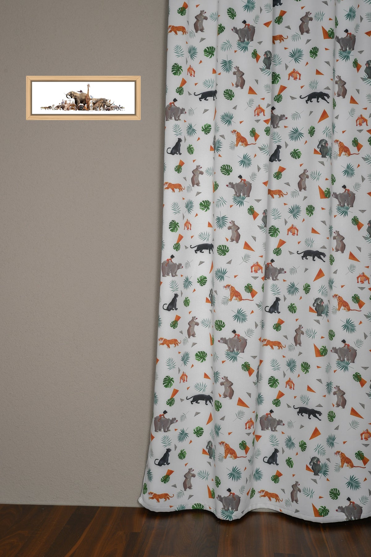 Green blackout curtain Jungle Book "Disney"