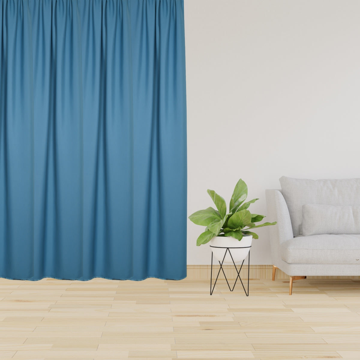 Rideau de nuit "rideau acoustique, diviseur de salle" Aquamarin Sine