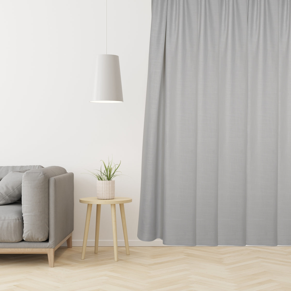 Day curtain "acoustic curtain" ash blue Silent