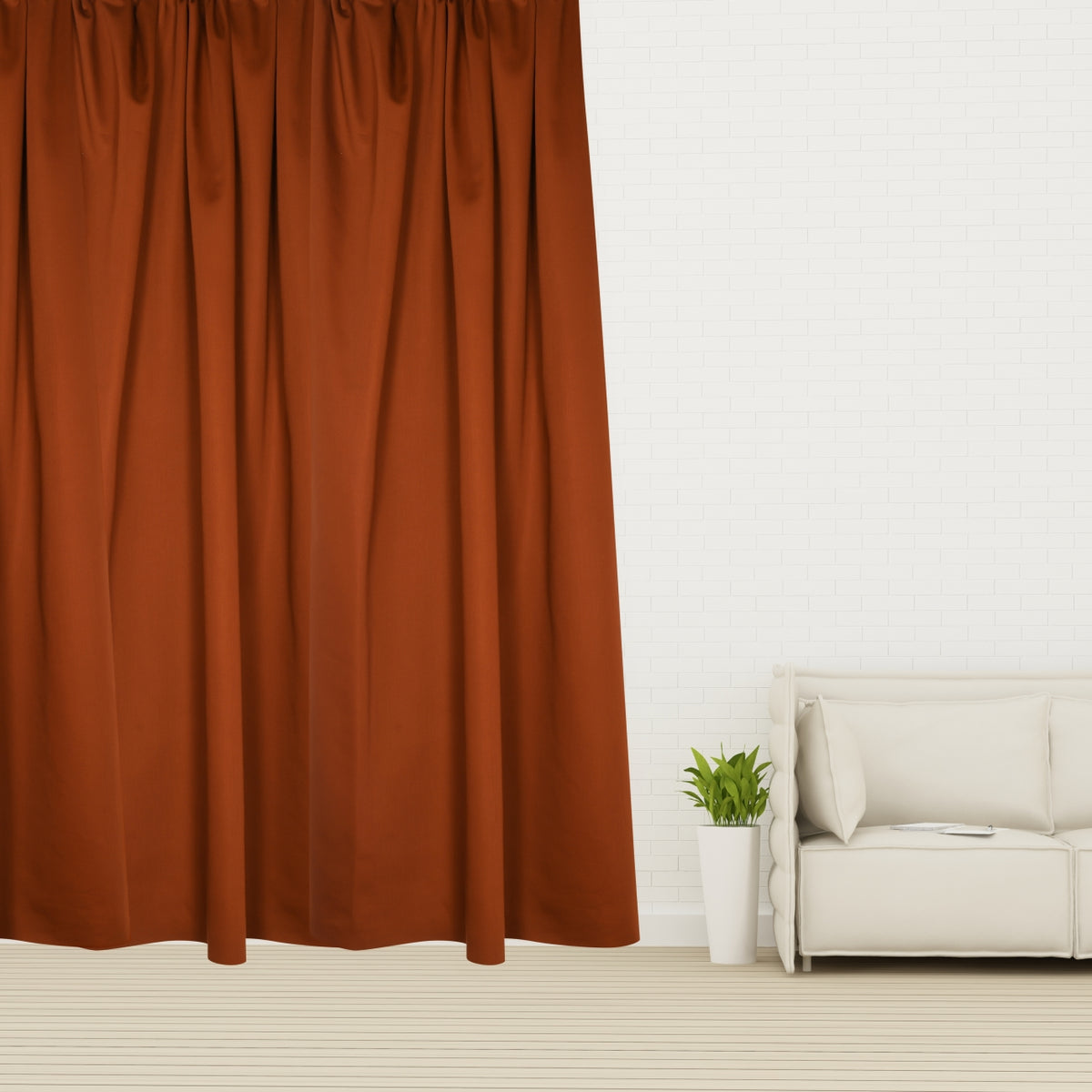 Night curtain "Acoustic curtain, room divider" copper Soft