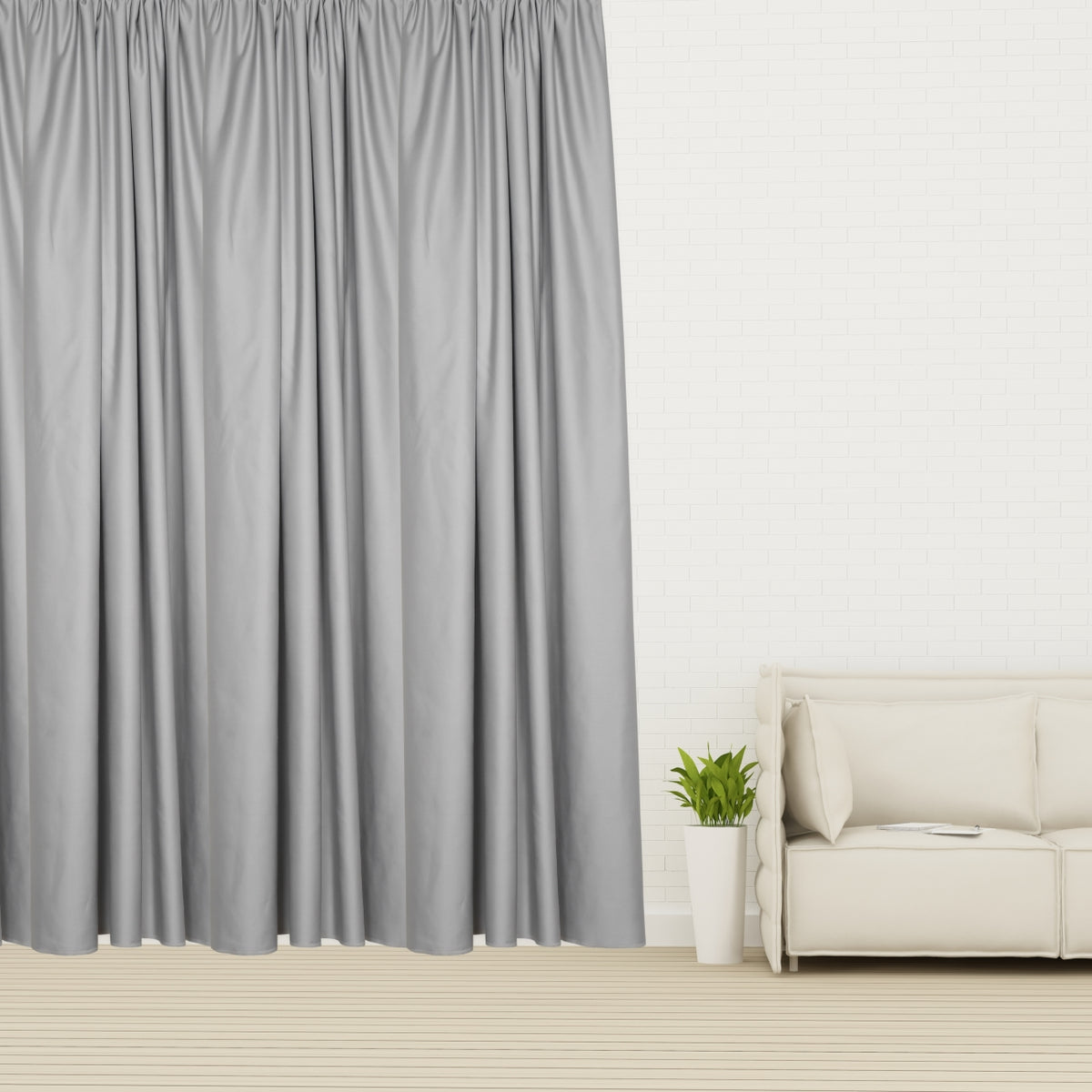 Rideau de nuit "rideau acoustique, diviseur de salle" Eisblau Soft